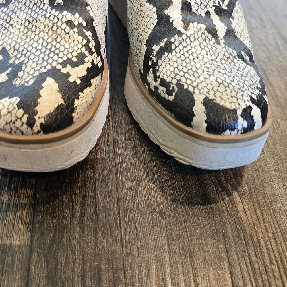 Dr Scholls Lexi Snakeskin Print Wedge Orthopedic Loafer Shoes Womens 10M - Picture 14 of 16